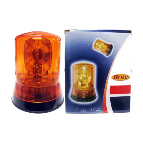 FARO GIRATORIO TIPO EUROPEO AMBAR 12V. BRITE